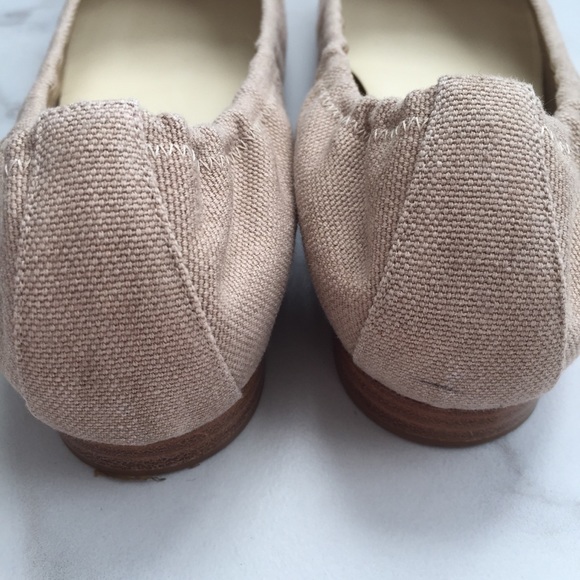 Chanel linen canvas snake captoe ballerina flats - Picture 6 of 8